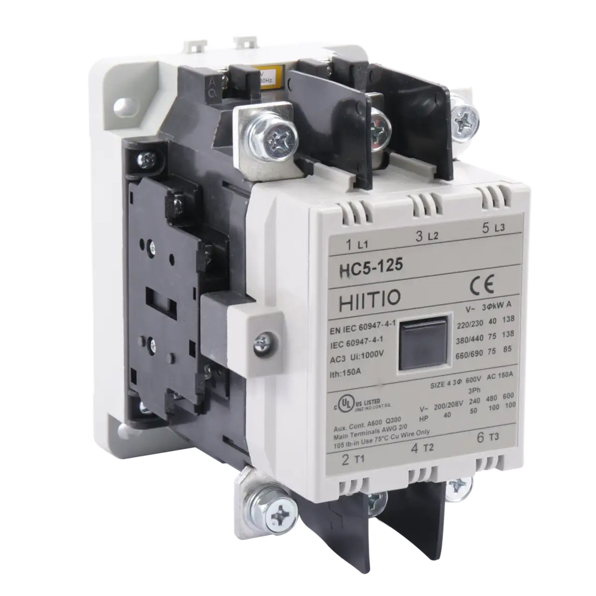 ac motor control contactor hc5 125 2