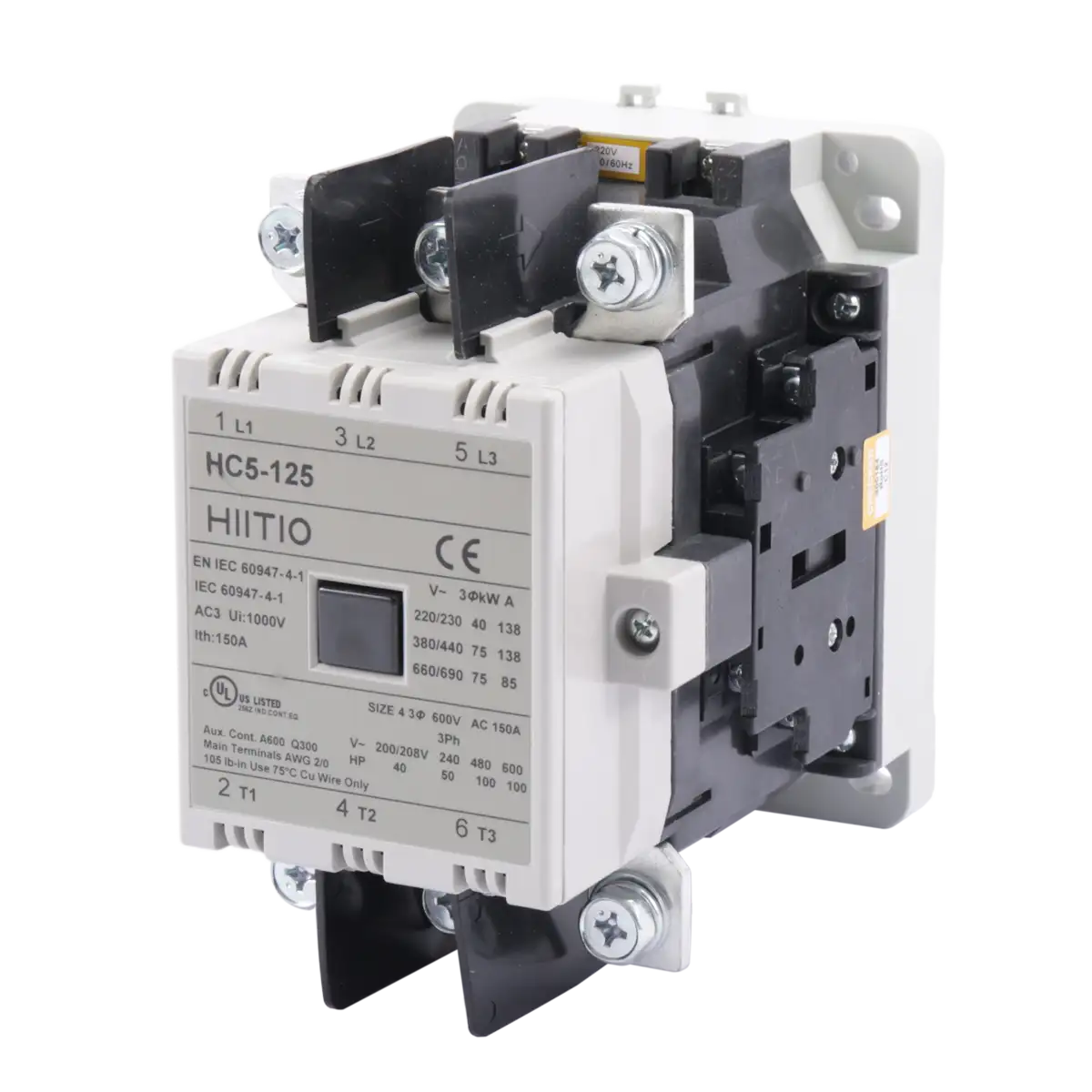 ac motor control contactor hc5 125 3