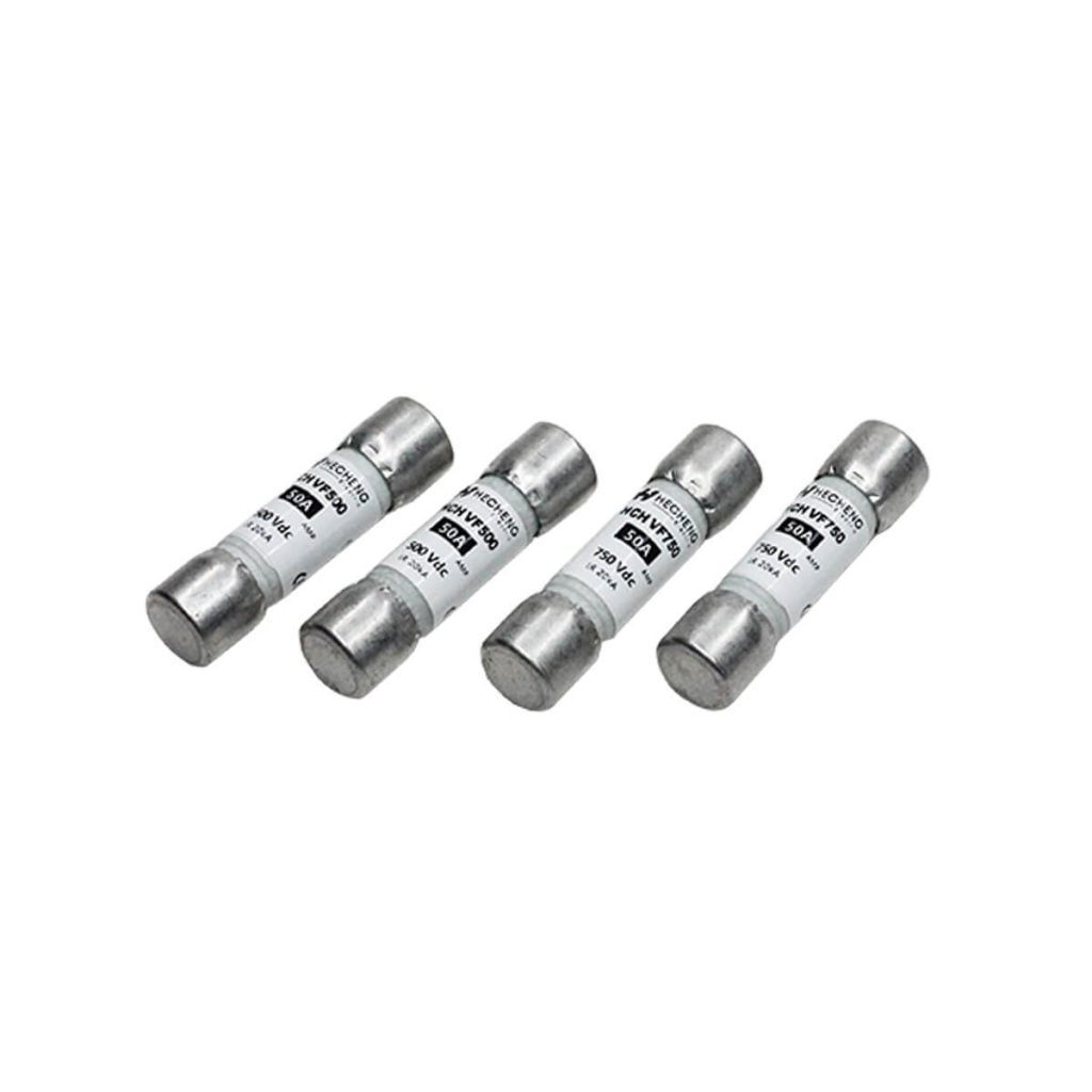 HCHVF500 50A 500V 10x38mm EV Cylindrical Fuse Fast Acting 04