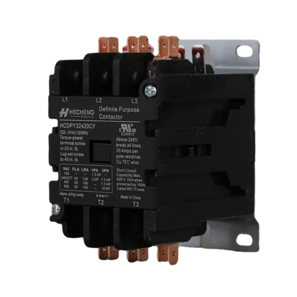 HCDP 3P 24V 20A Definite Purpose Contactor 02