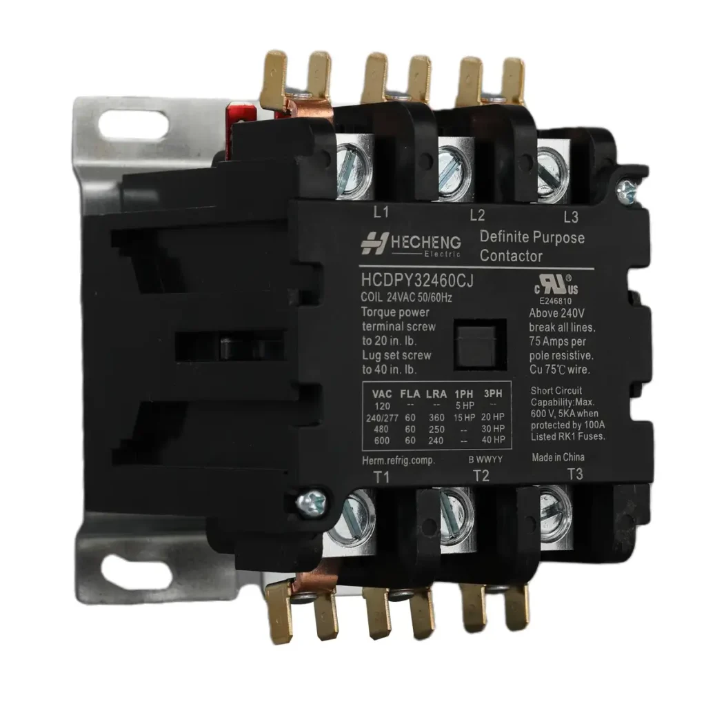 HCDP 3P 24V 60A Definite Purpose Contactor 03