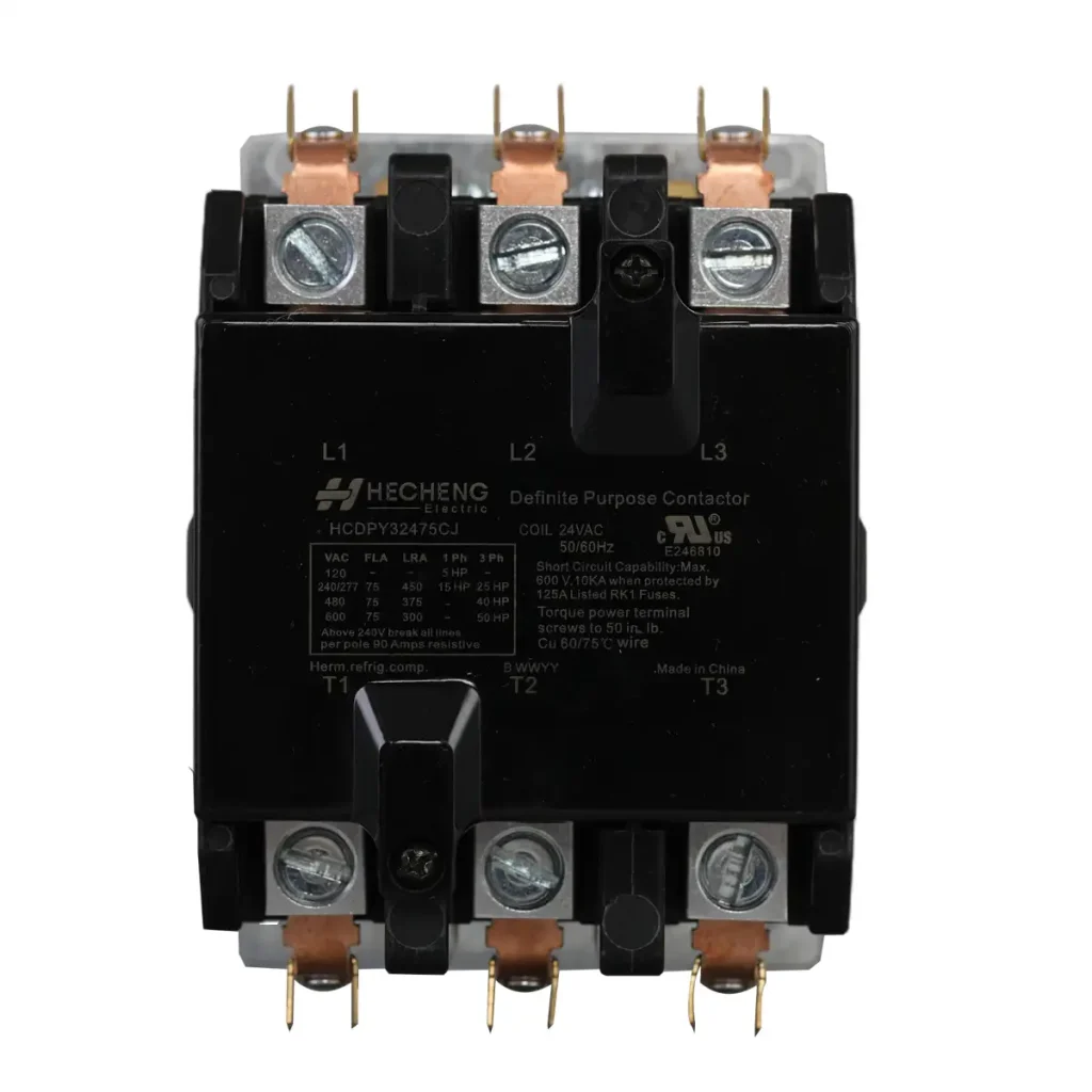 HCDP 3P 24V 75A Definite Purpose Contactor 01