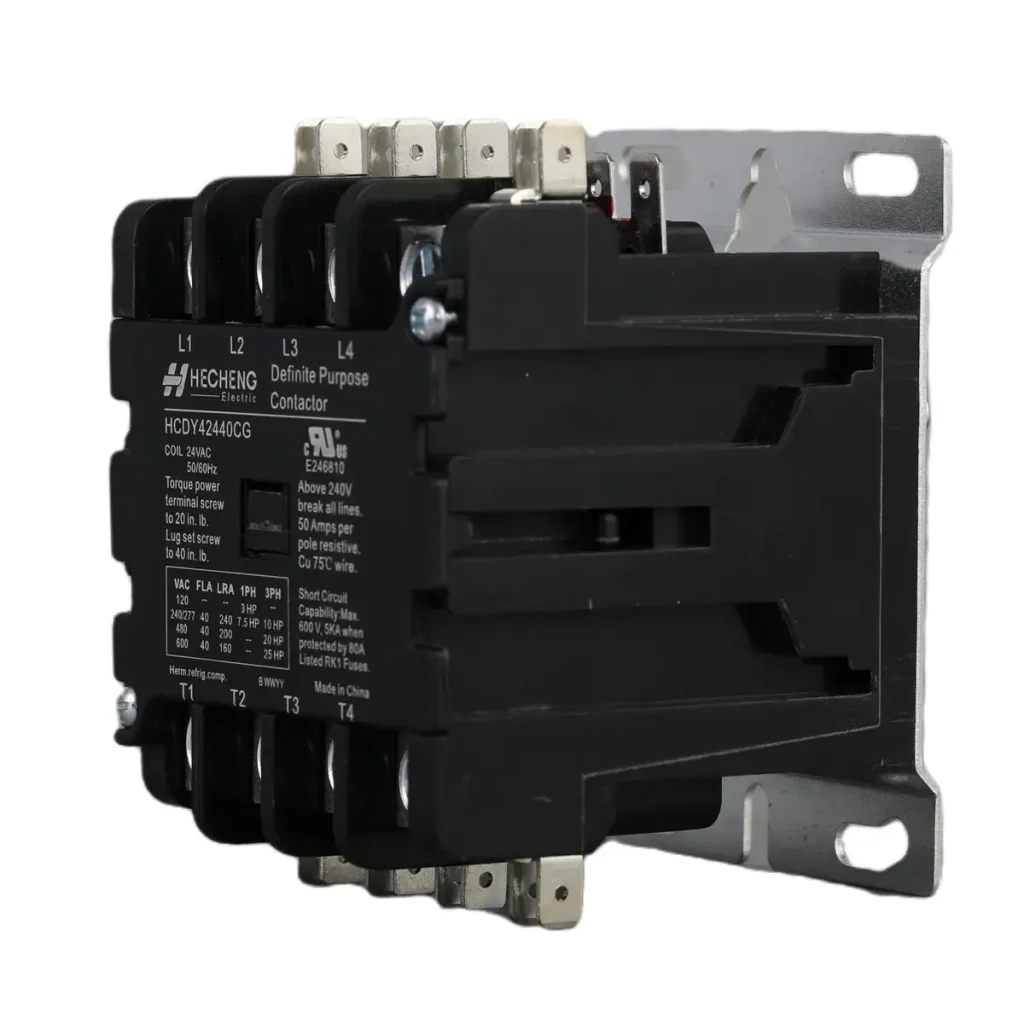 HCDP 4P 24V 40A Definite Purpose Contactor 02