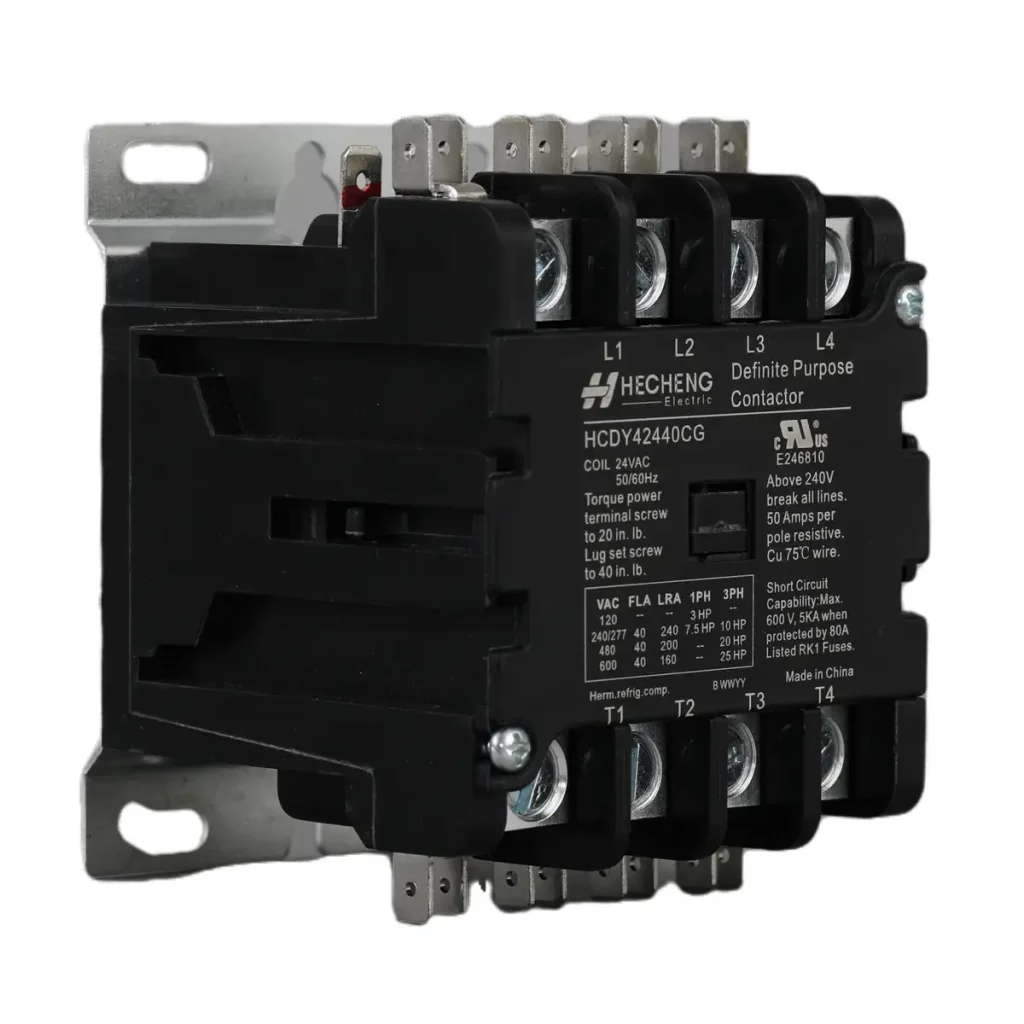 HCDP 4P 24V 40A Definite Purpose Contactor 03