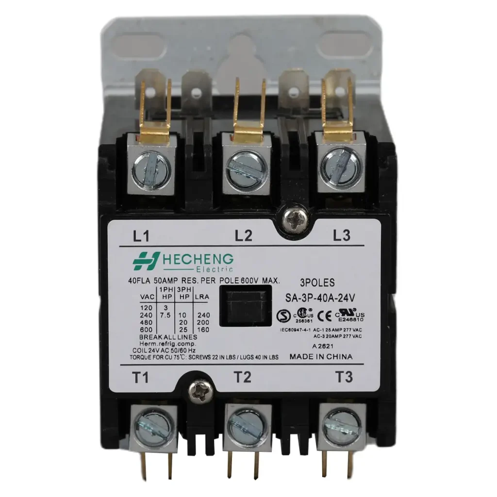 SA 3P 24V 40A Definite Purpose Contactor 01