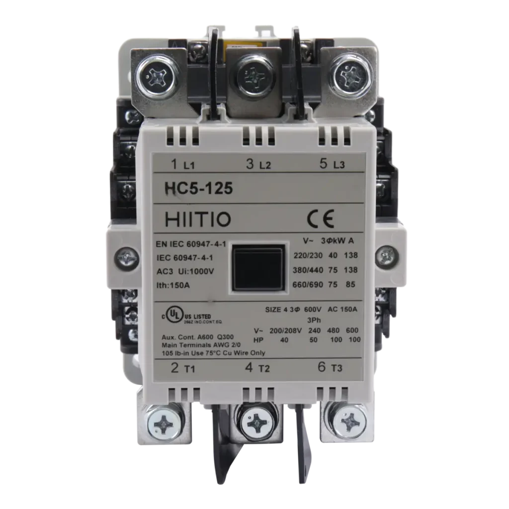 ac motor control contactor HC5 125