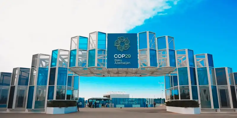 colored photovoltaic glass are used in the entrance building of COP29 1