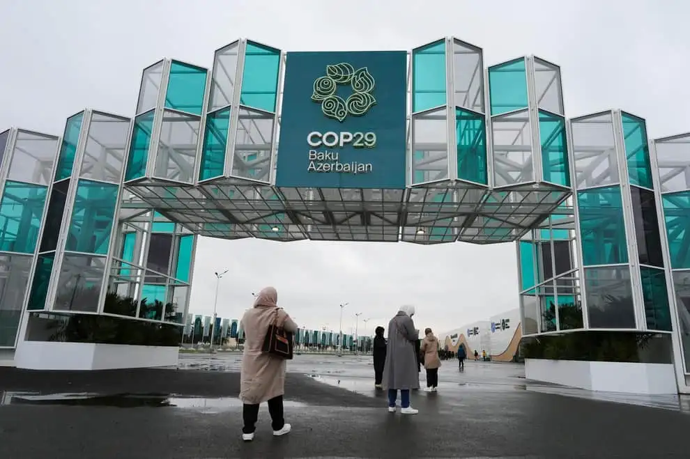 colored photovoltaic glass are used in the entrance building of COP29 3