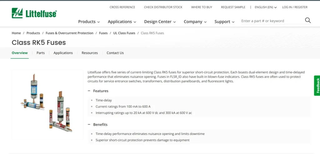 Littelfuse rk5 fuses